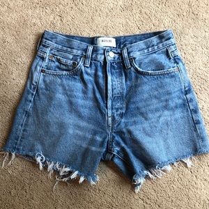 AGoldE Parker Long Denim Shorts